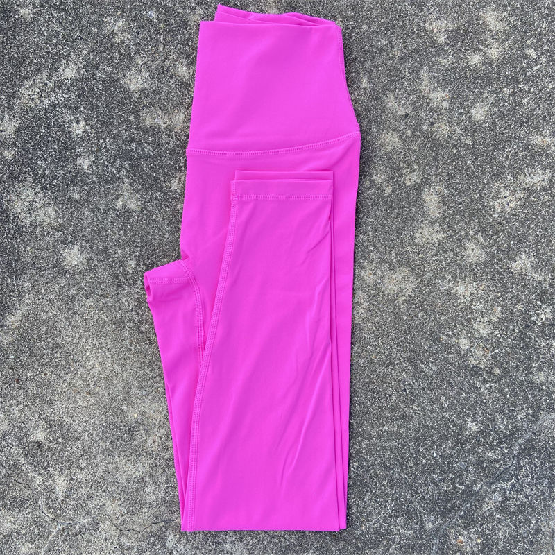 Thumbnail: 25" Yoga Sports Leggings With Pockets Women's Gym High Waist Tights Plus Size Fi