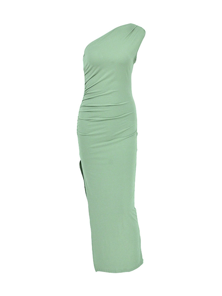 Thumbnail: Summer Maxi Dress Women Sexy Split Fashion Sleeveless Backless Slim Dress Female