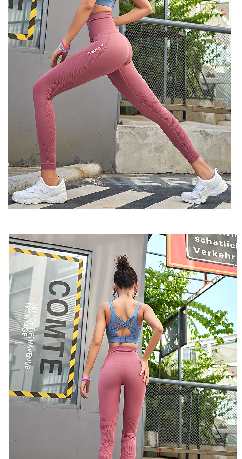 Thumbnail: Leggings Women Pants Push Up Gym Tights Sexy Tummy Control Sport Yoga Pants High