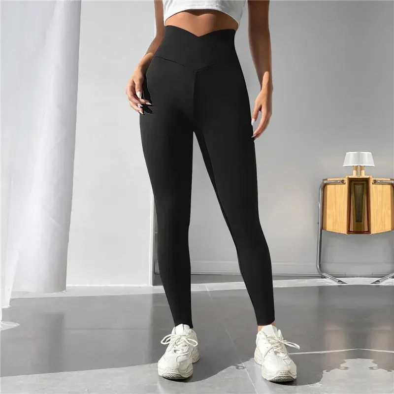 Thumbnail: Cross Waist Yoga Pants
