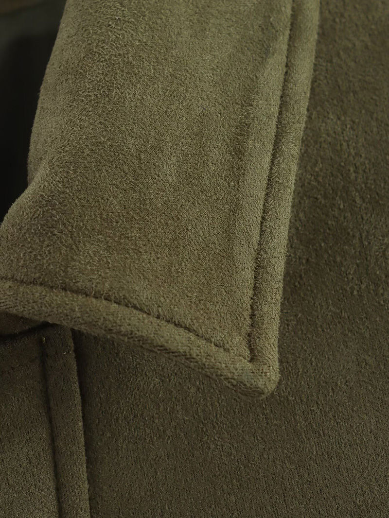 Thumbnail: Vienna Oversized Bomber Jacket Elegant Turn-Down Collar Street Luxe Coat