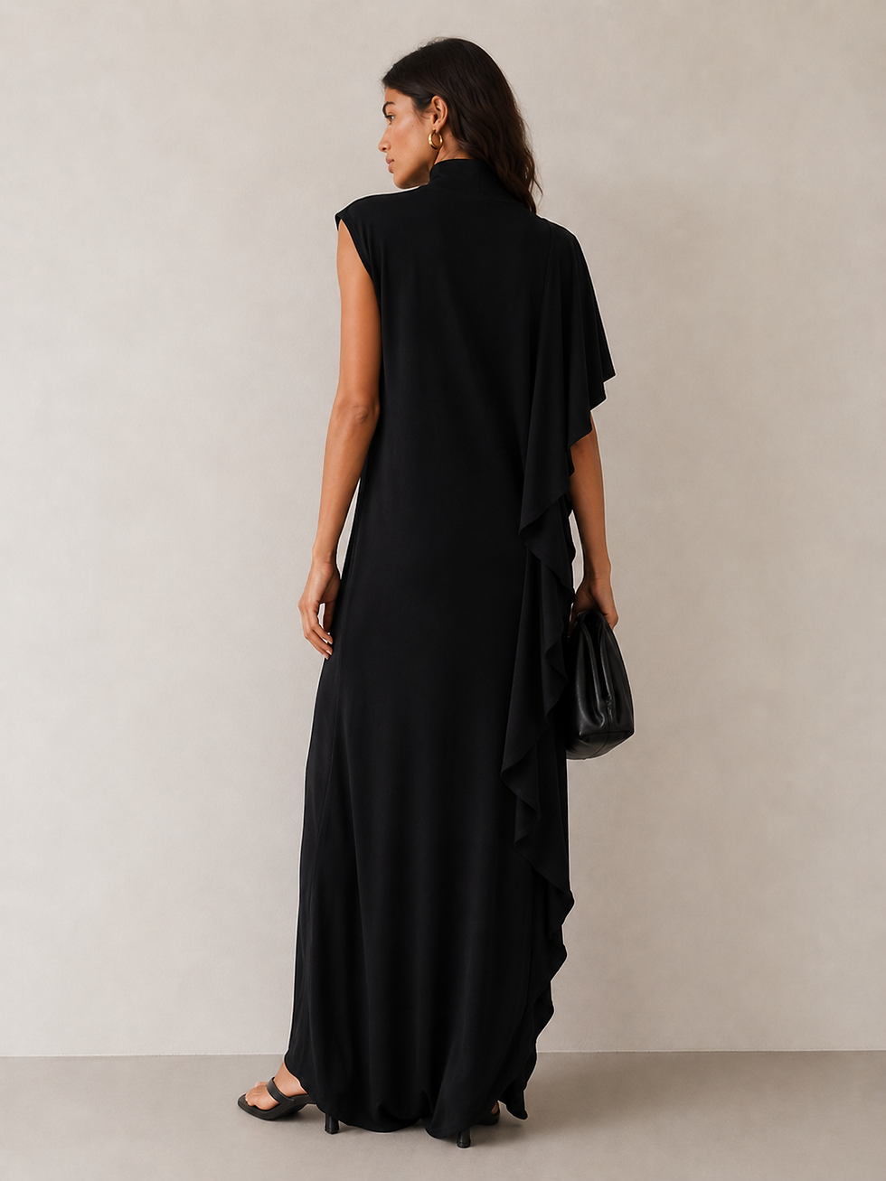 Thumbnail: Élodie Asymmetric Pleated Top Elegant One-Shoulder Statement Blouse