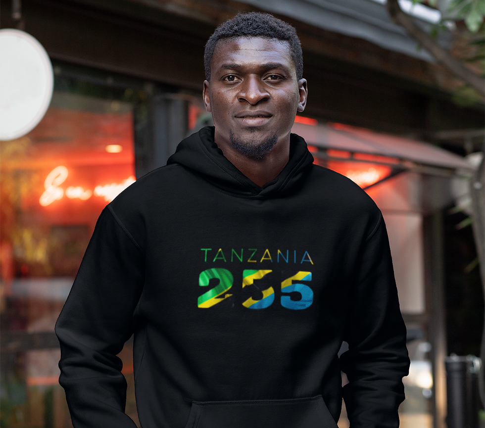 Tanzania Mens Pullover Hoodie
