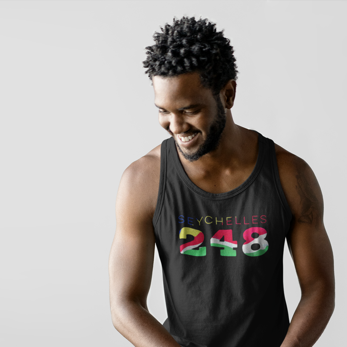 Seychelles Mens Black Tank Top Vest