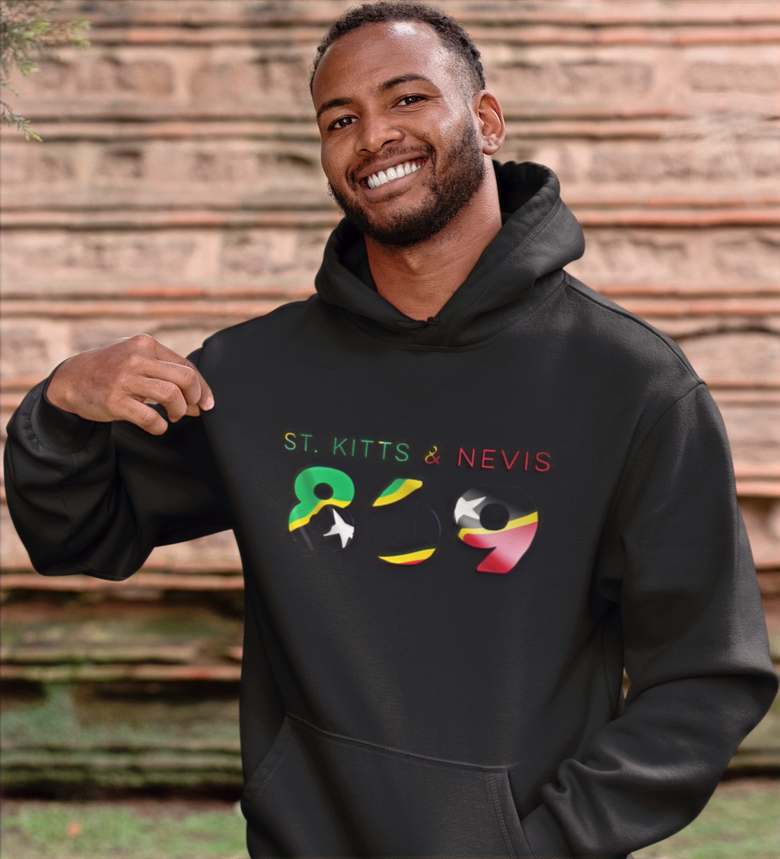 St Kitts & Nevis 869 Men's Hoodie