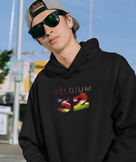 Belgium 32 Mens Hoodie