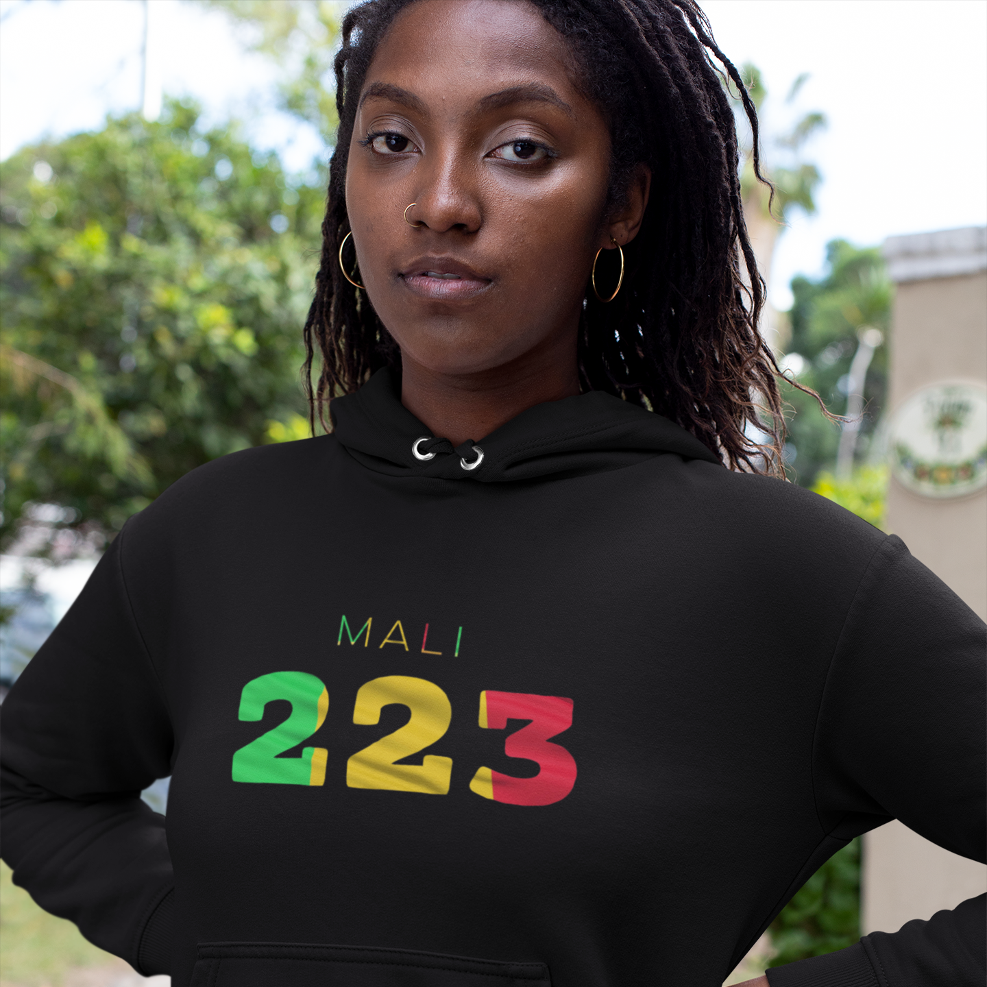 Mali Womens Black Hoodie