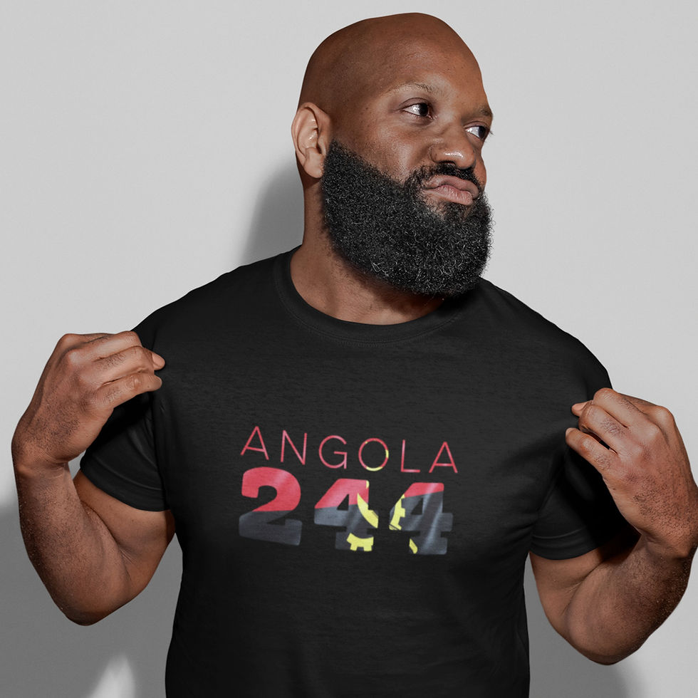 Angola Mens Black T-Shirt