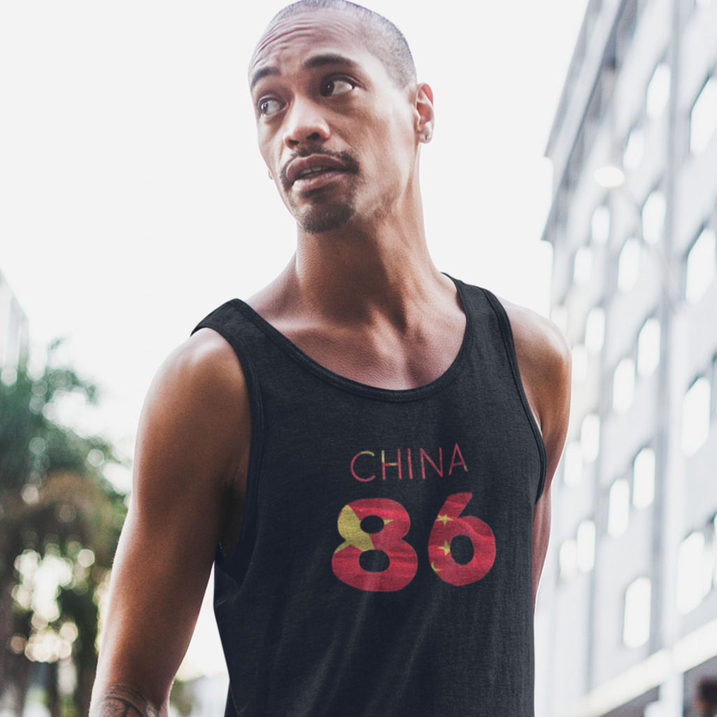 China Mens Black Tank Top Vest