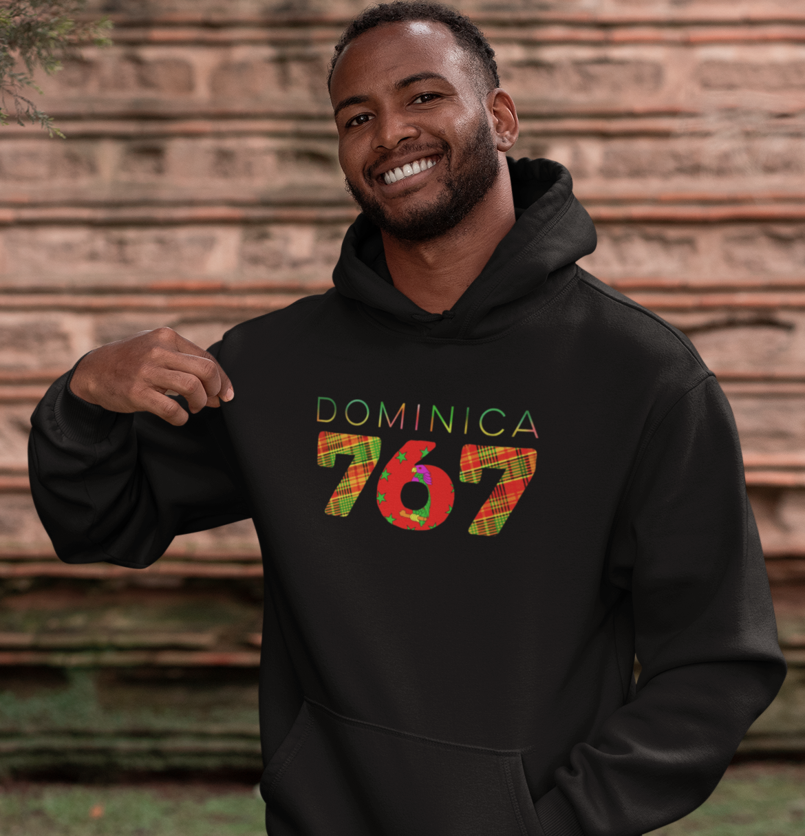 Dominica Mens Pullover Hoodie