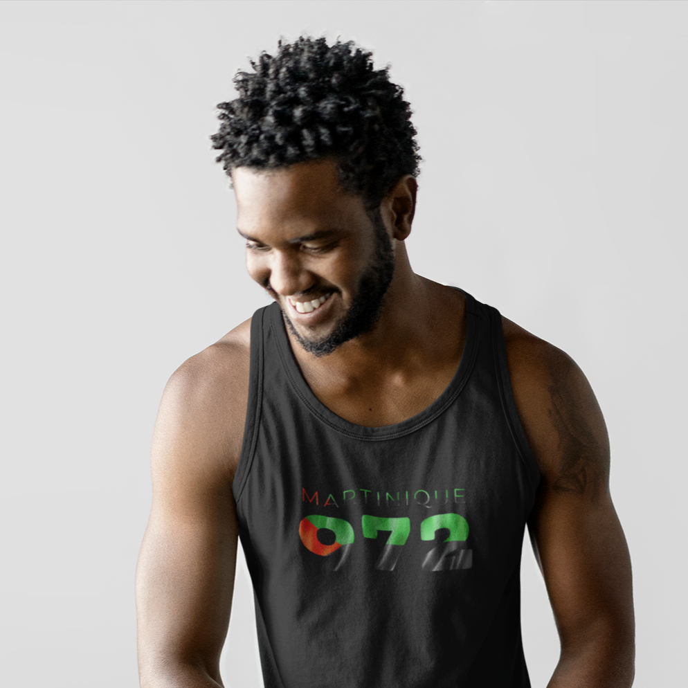 Martinique Mens Black Tank Top Vest