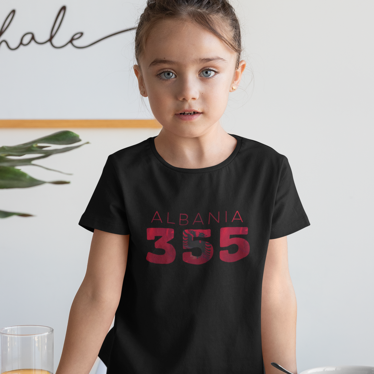 Childrens Albania Black T-Shirt
