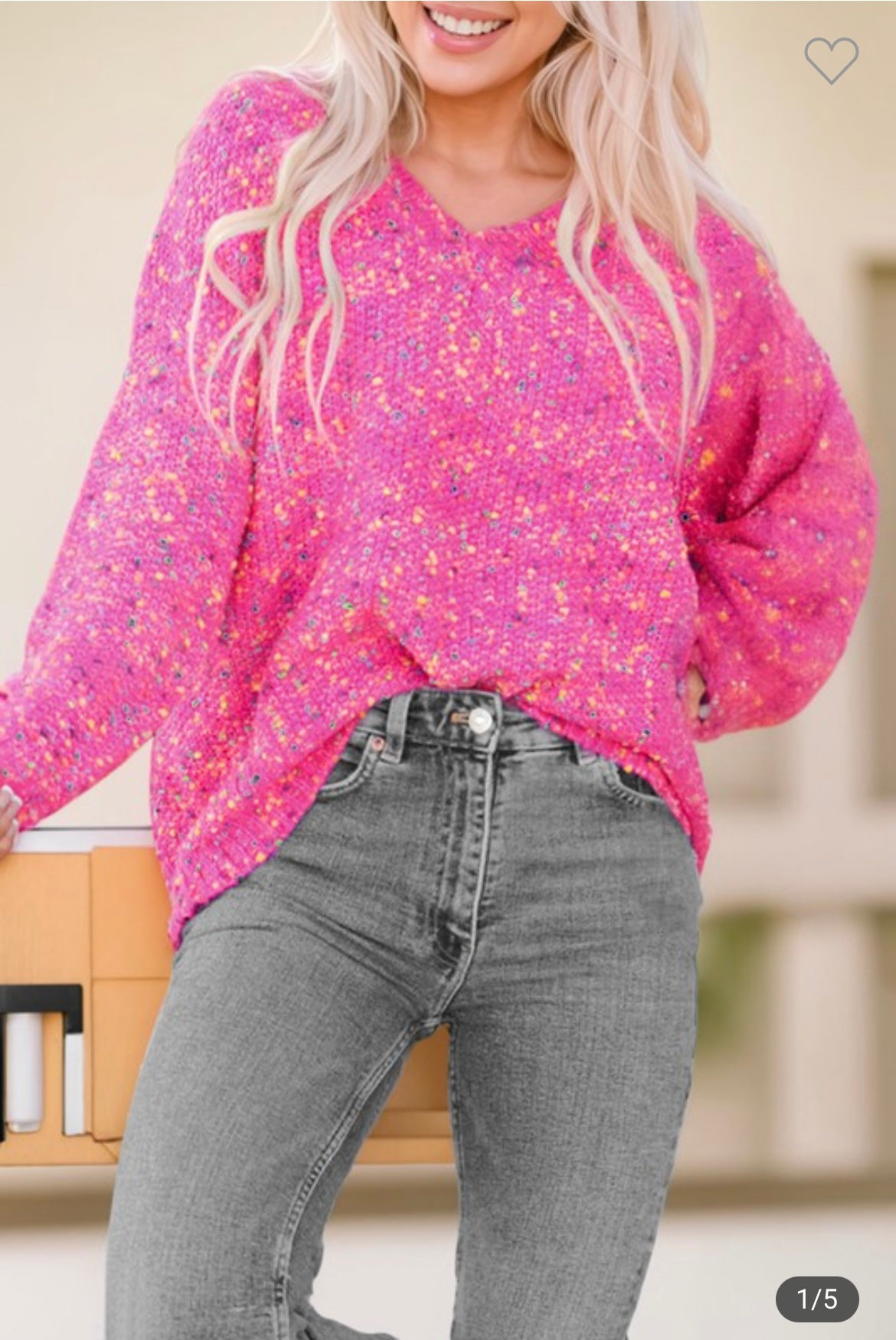 Colorful Spots Knitted Sweater