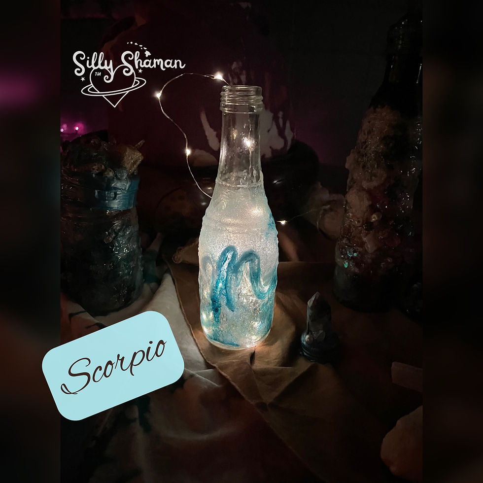 Thumbnail: Scorpio Quartz Amazonite Crystal Charger Sugar Magic Bottle (Upcycled)