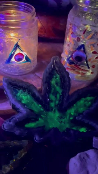 Thumbnail: "Winter Glow" ~ Scorpio, Sagittarius, Capricorn ~ Leaf Tray Cosmic Coaster™