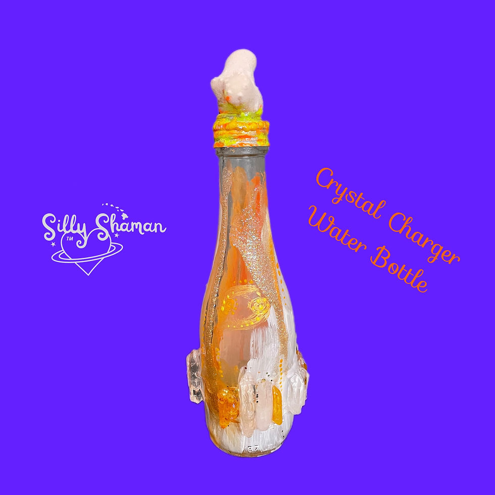 Thumbnail: Crab Tangerine Aura Quartz Crystal Charger, (Upcycled) 