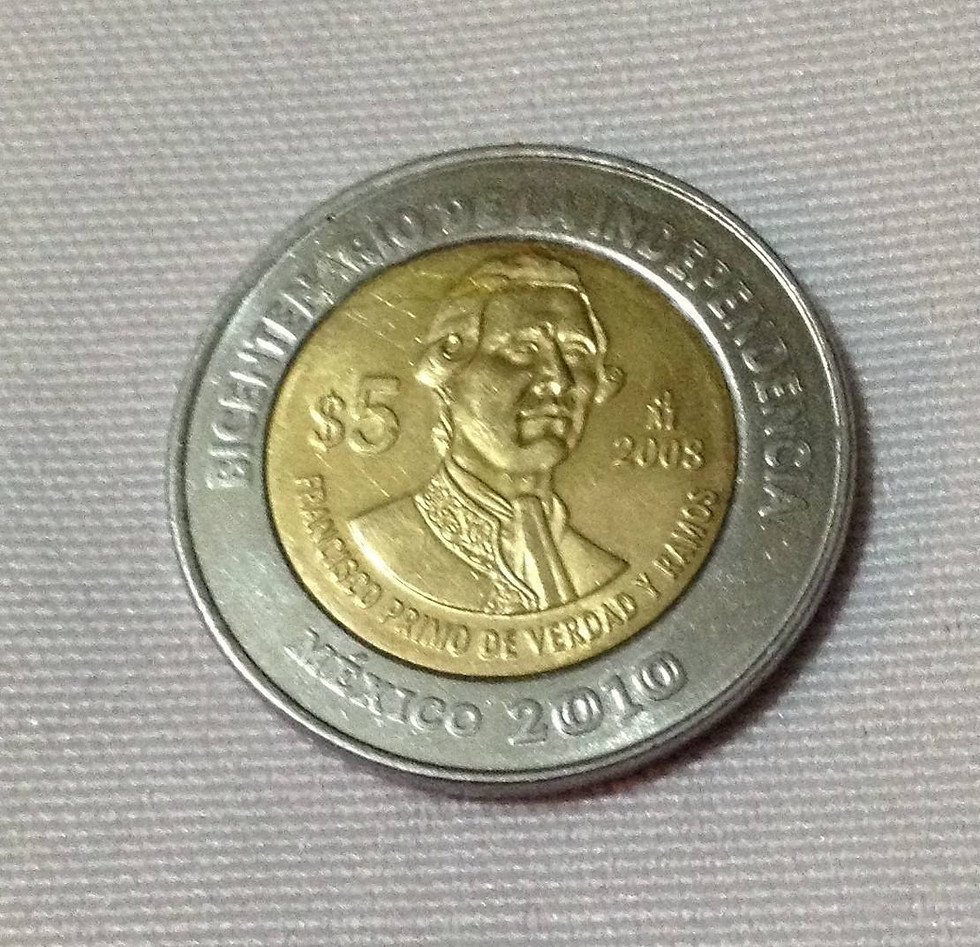 Miniatura: Moneda de $5.00 Primo de Verdad y Ramos sin puntos