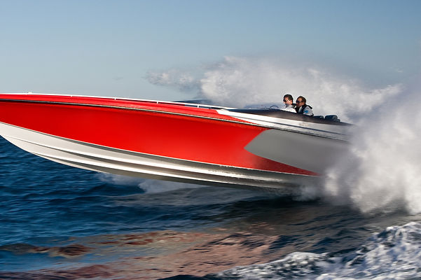 Bay Oil Company Speed boat on Galveston Bay TX