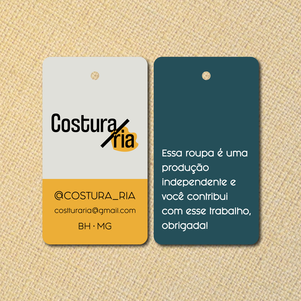 Tag de identificação da roupa 2020