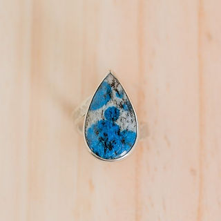 Arte-Sincero bague azurite argent