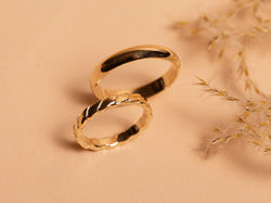 Alliances en or jaune 750/00