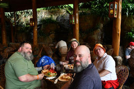 A well deserve break to eat