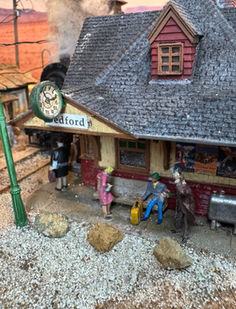 Gare de train miniature