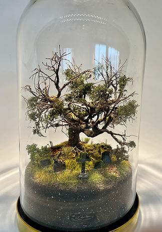 Dioramas bulle Cimetière hanté