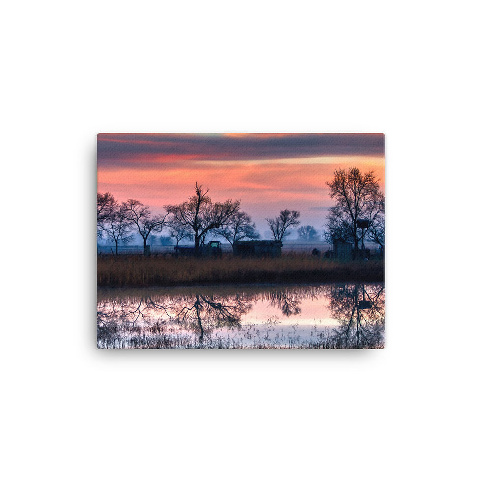 Thumbnail: Leinwand: Mirror in the lake