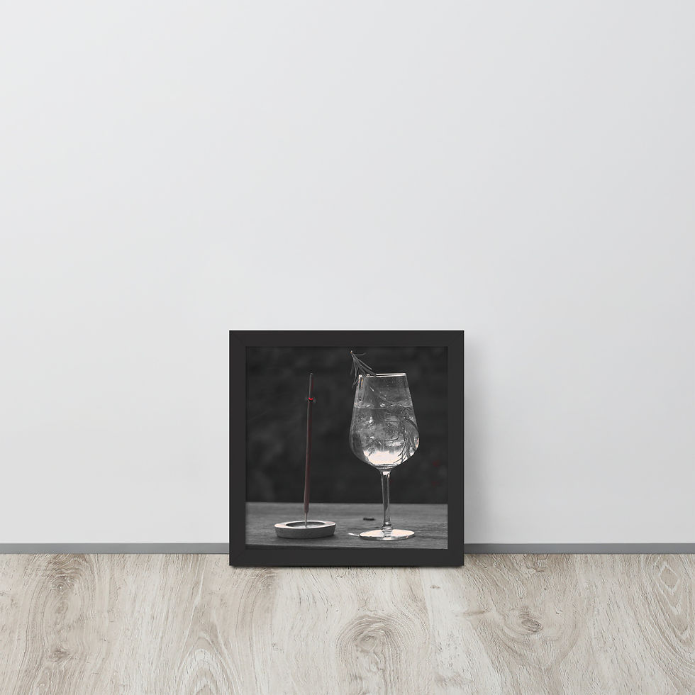 Miniatura: Gerahmter Poster: Gin Tonic Vibes