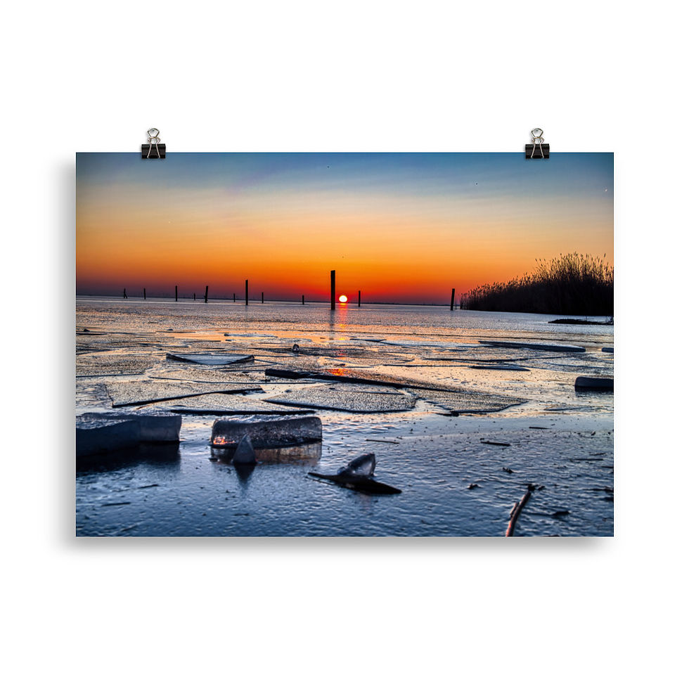 Miniatura: Poster: "Sunrise and Ice"