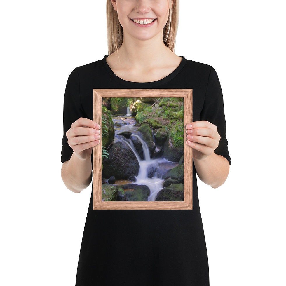 Miniaturbild: Gerahmter Poster: "Bach der Ewigkeit"