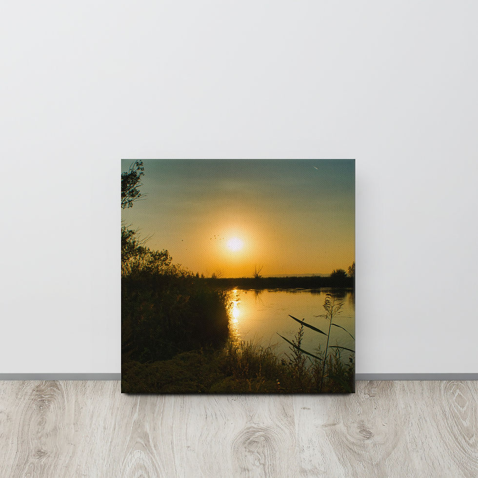 Miniaturbild: Canvas: Sonnenuntergang am See