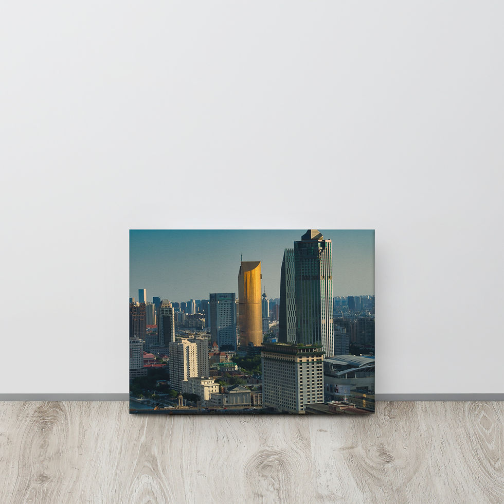 Miniatura: Leinwand: Skyline von Tianjin / China