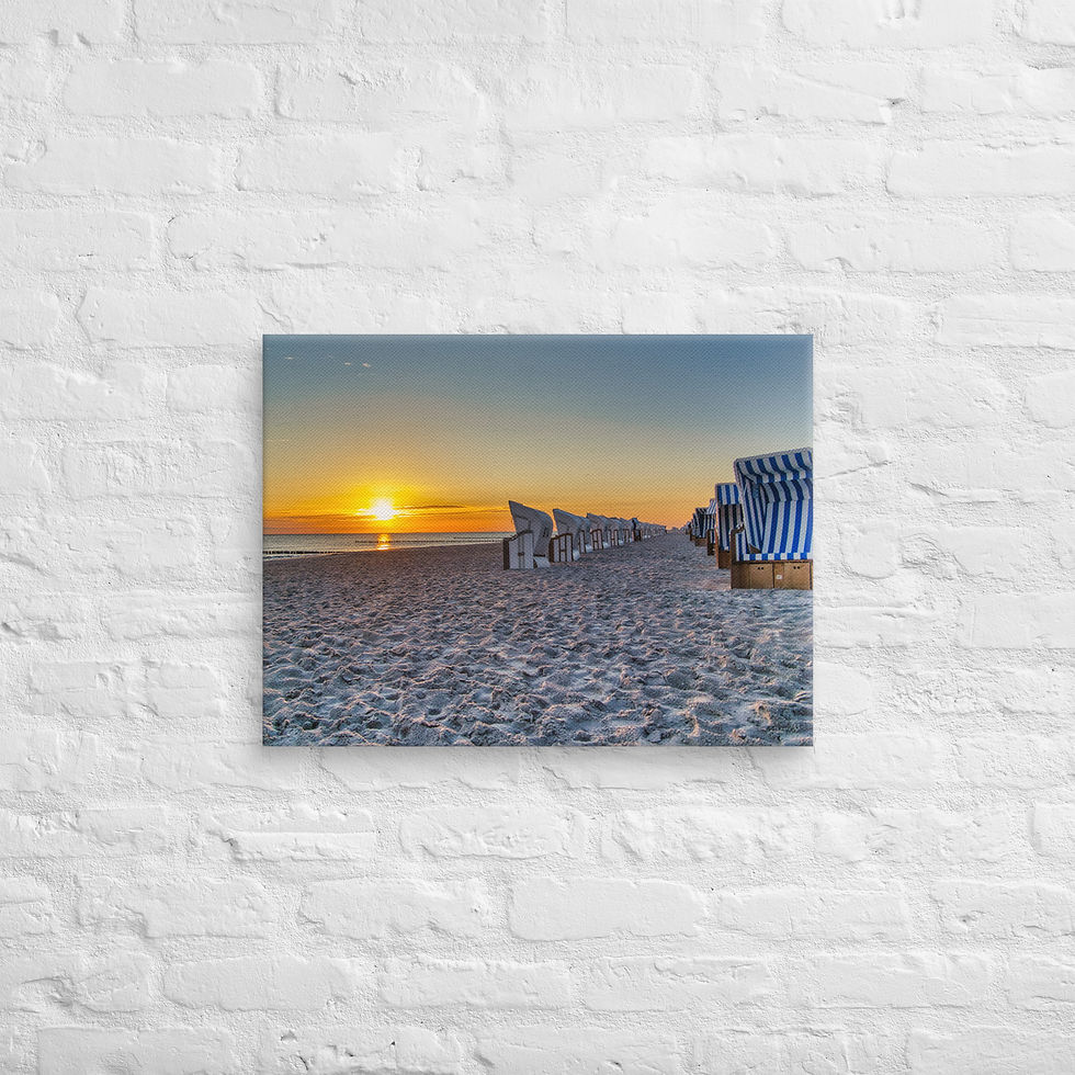 Miniaturbild: Leinwand: "Zauber am Ostseestrand"
