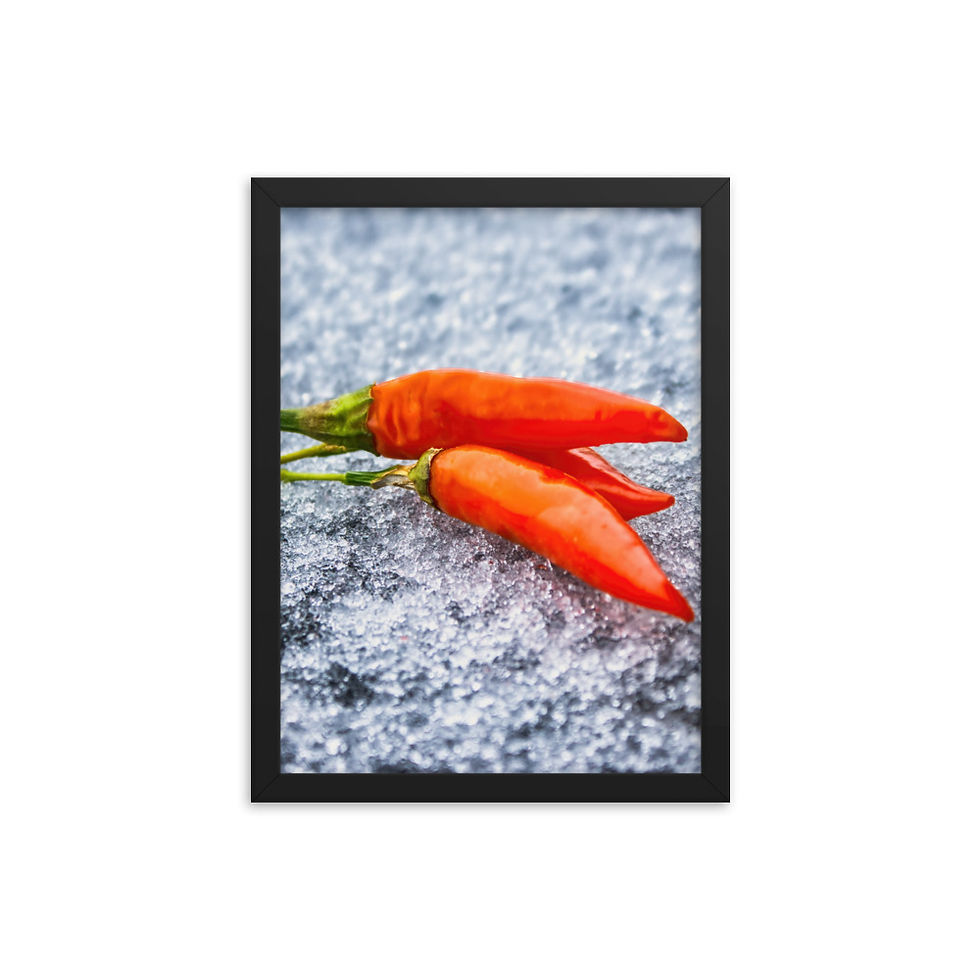 Miniaturbild: Gerahmter Poster: "Fire & Ice"