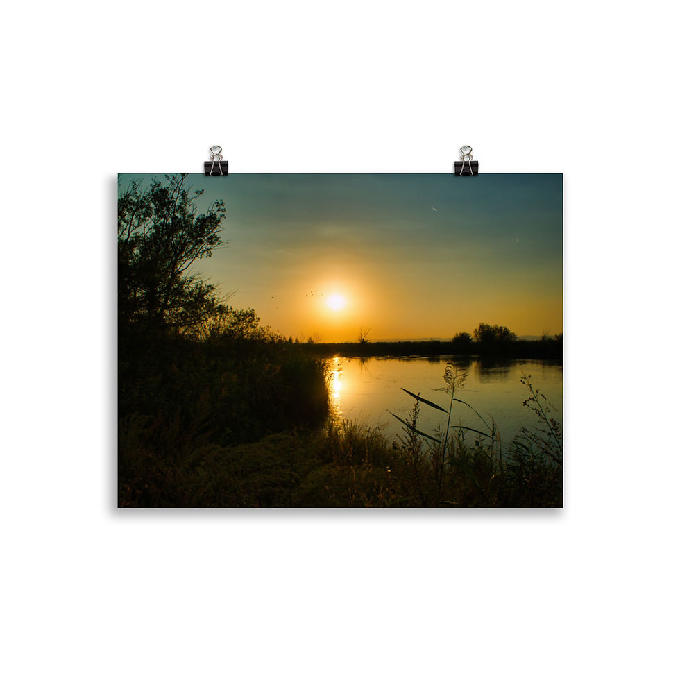 Miniaturbild: Poster: Sonnenuntergang am See
