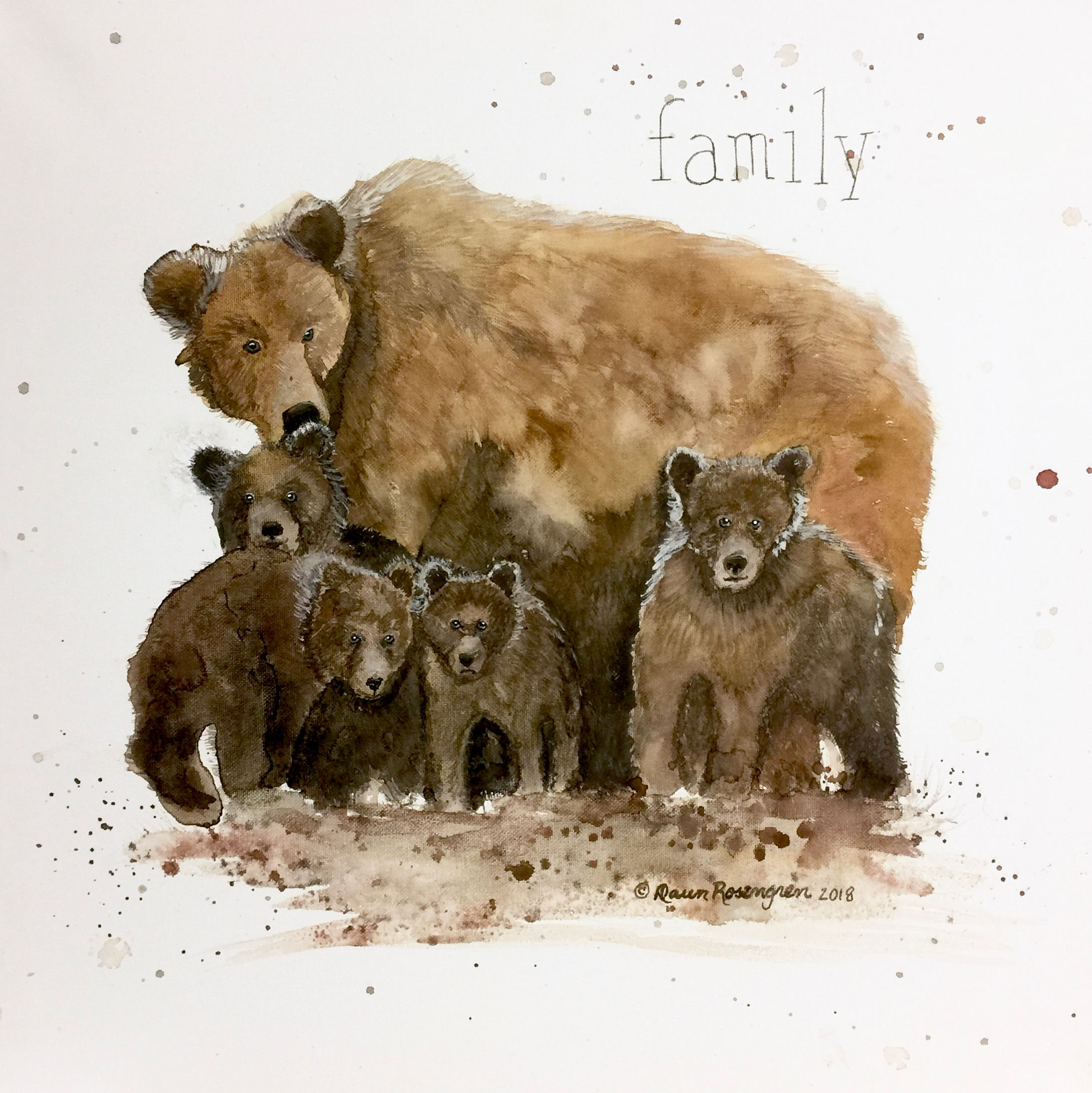 8x8 Print on Watercolor Paper