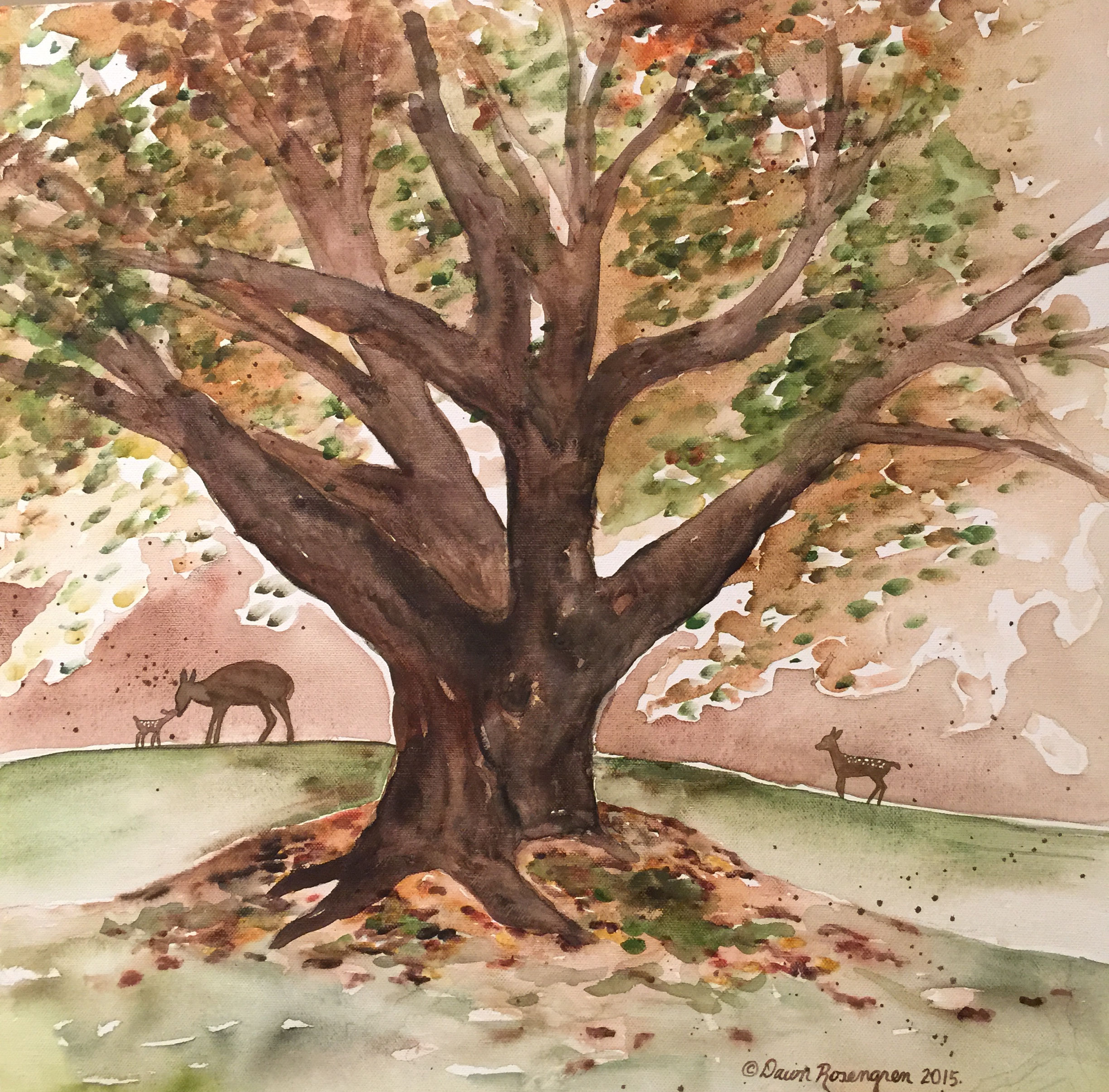 8x8 Print on Watercolor Paper