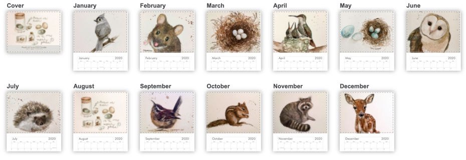 Thumbnail: 2020 Woodland Friends Calendar