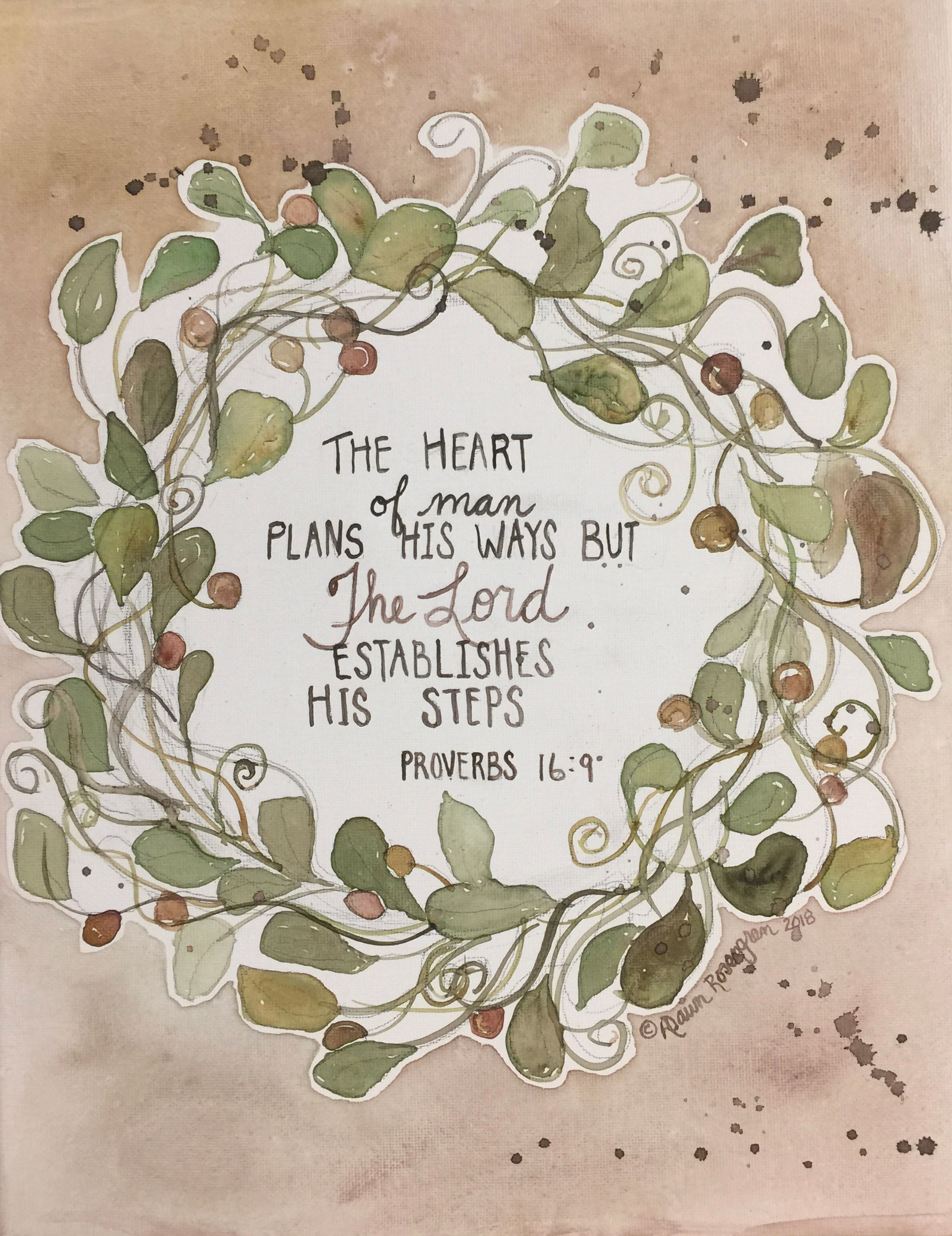 8x10 Print on Watercolor Paper