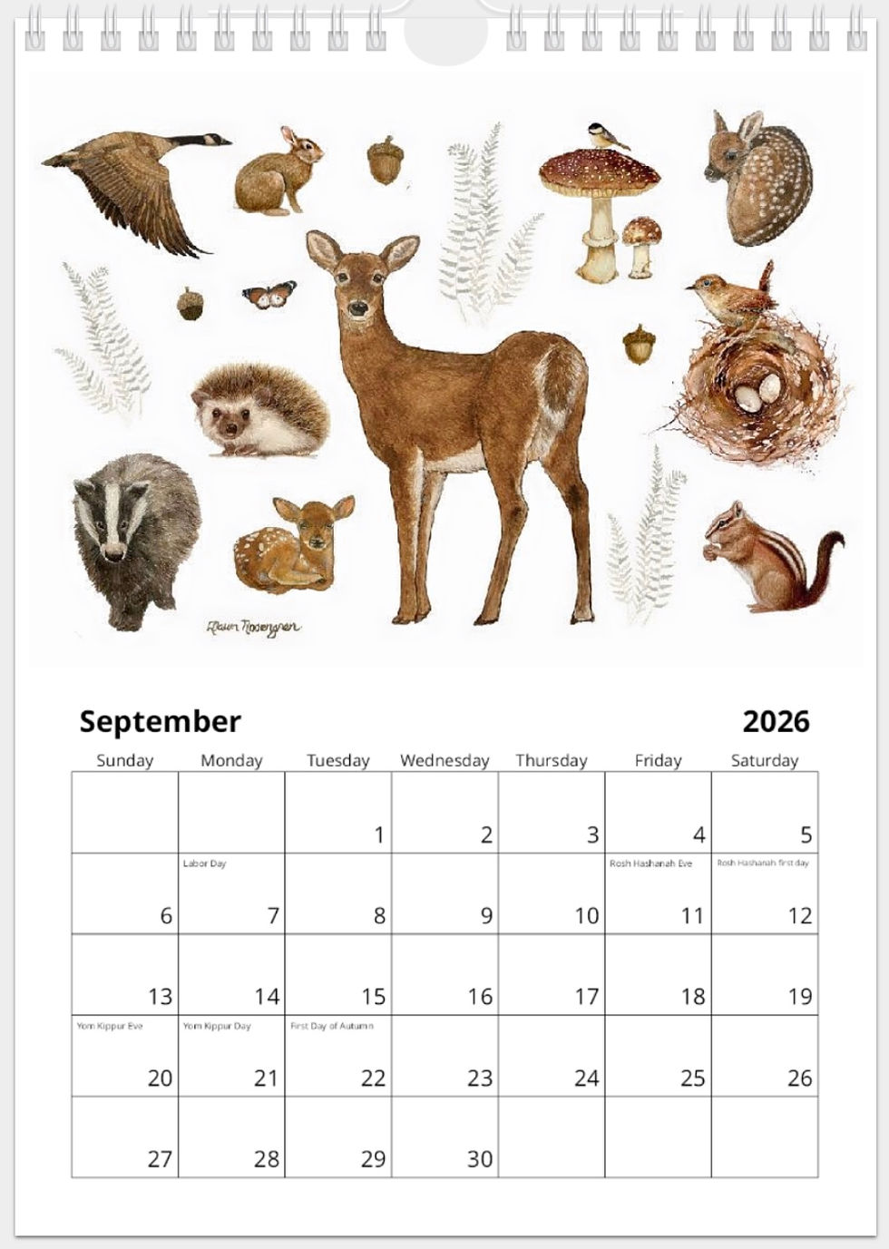 Thumbnail: 2026 Calendar - A BeautifulLife