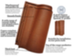 Onda Flat interlocking clay roof tiles