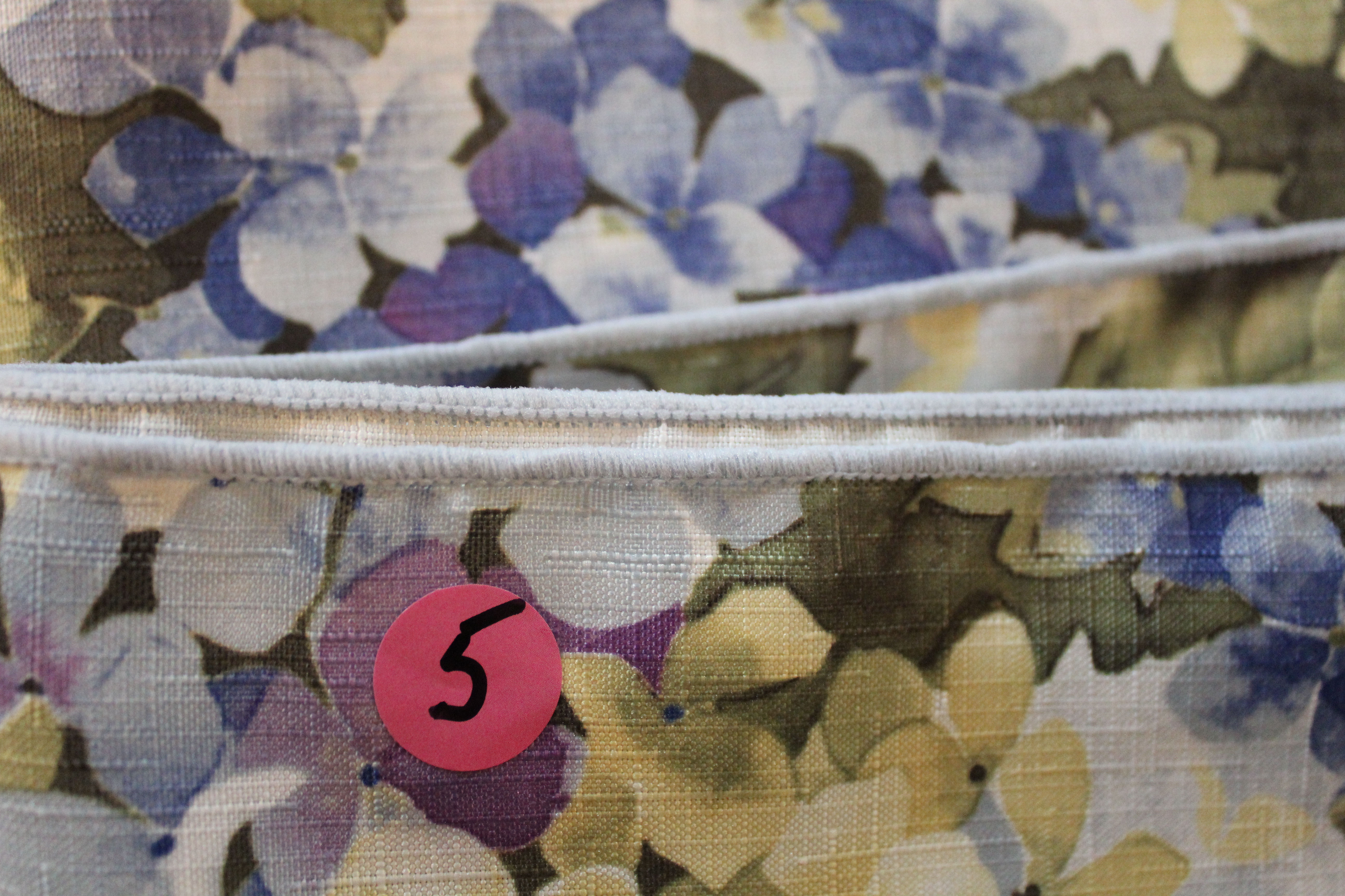 Blue Flowered Table Cloth