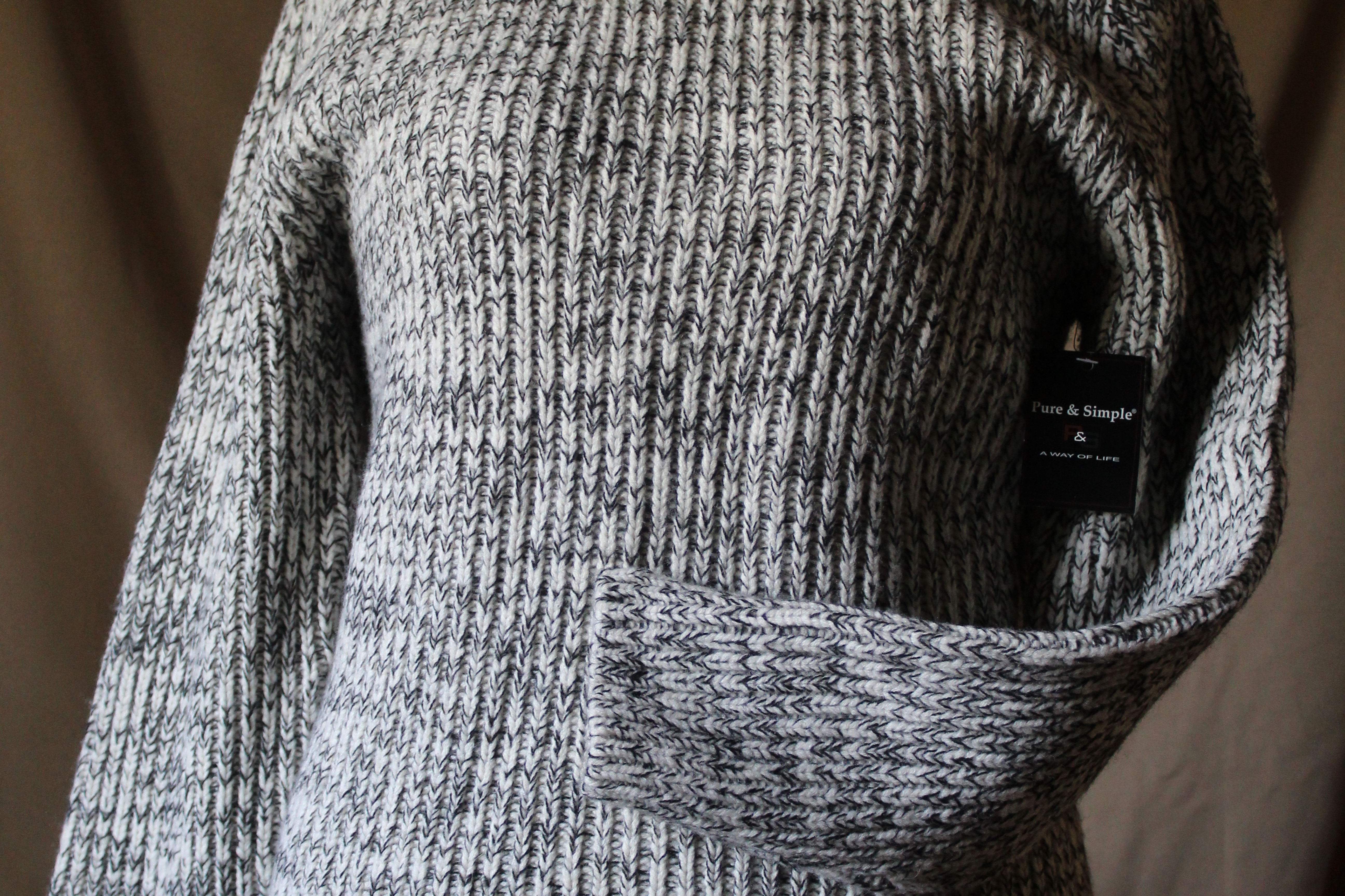 Pure & Simple A Way Of Life Turtle Neck Gray Sweater