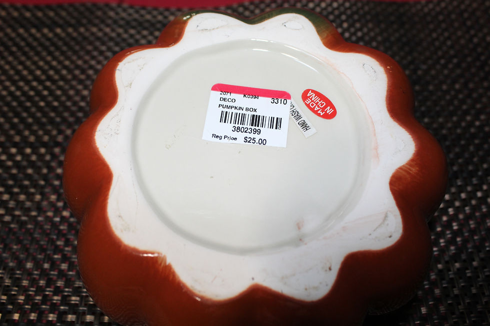 Thumbnail: Pumpkin Trinket Box       Tag is $25