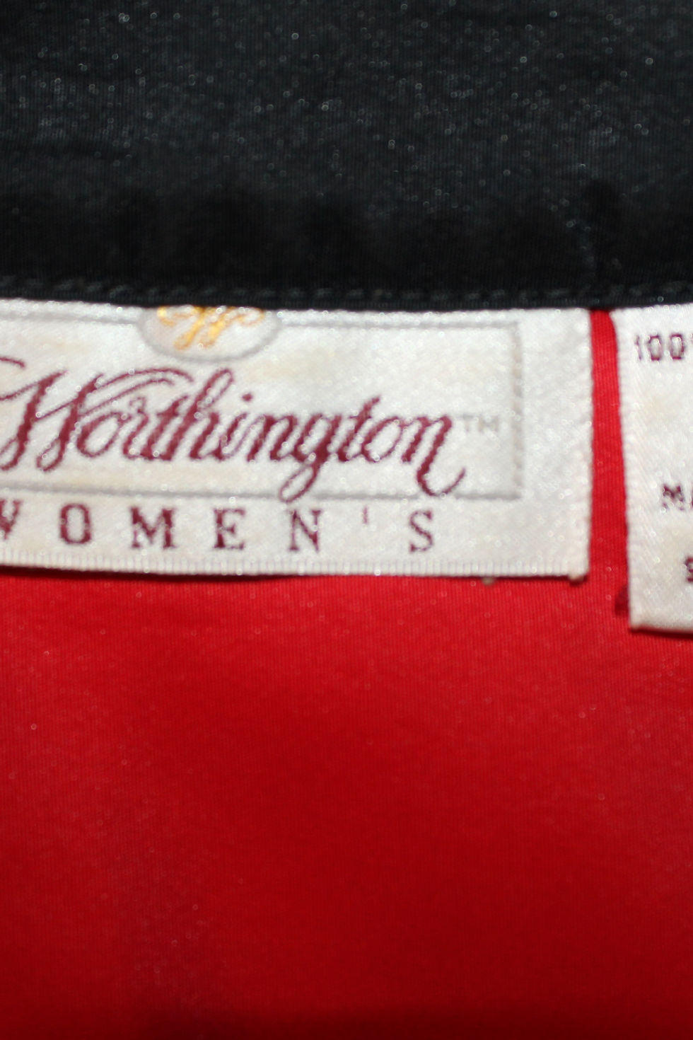 Thumbnail: Worthington Women's Red & Black Top