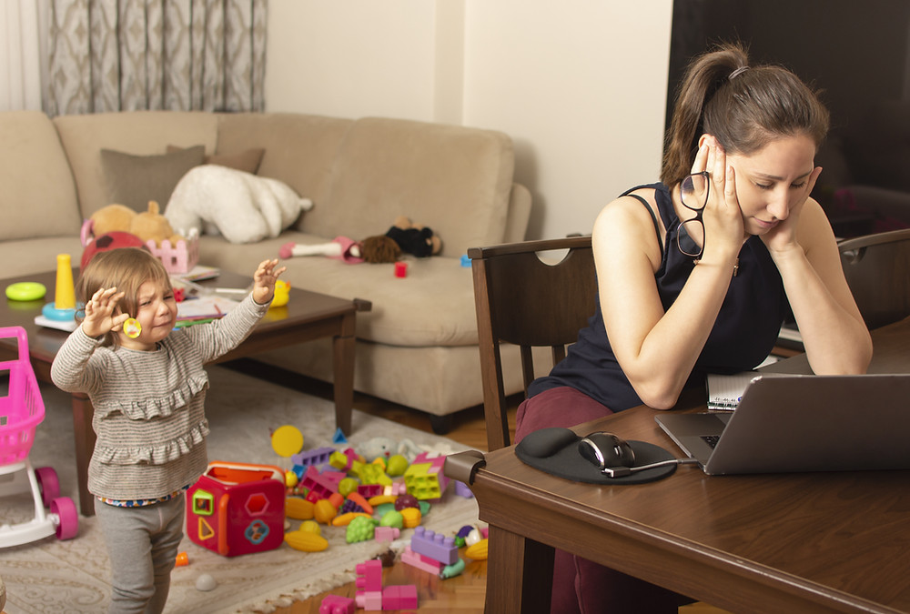 Mother is upset of the Child's Tantrum