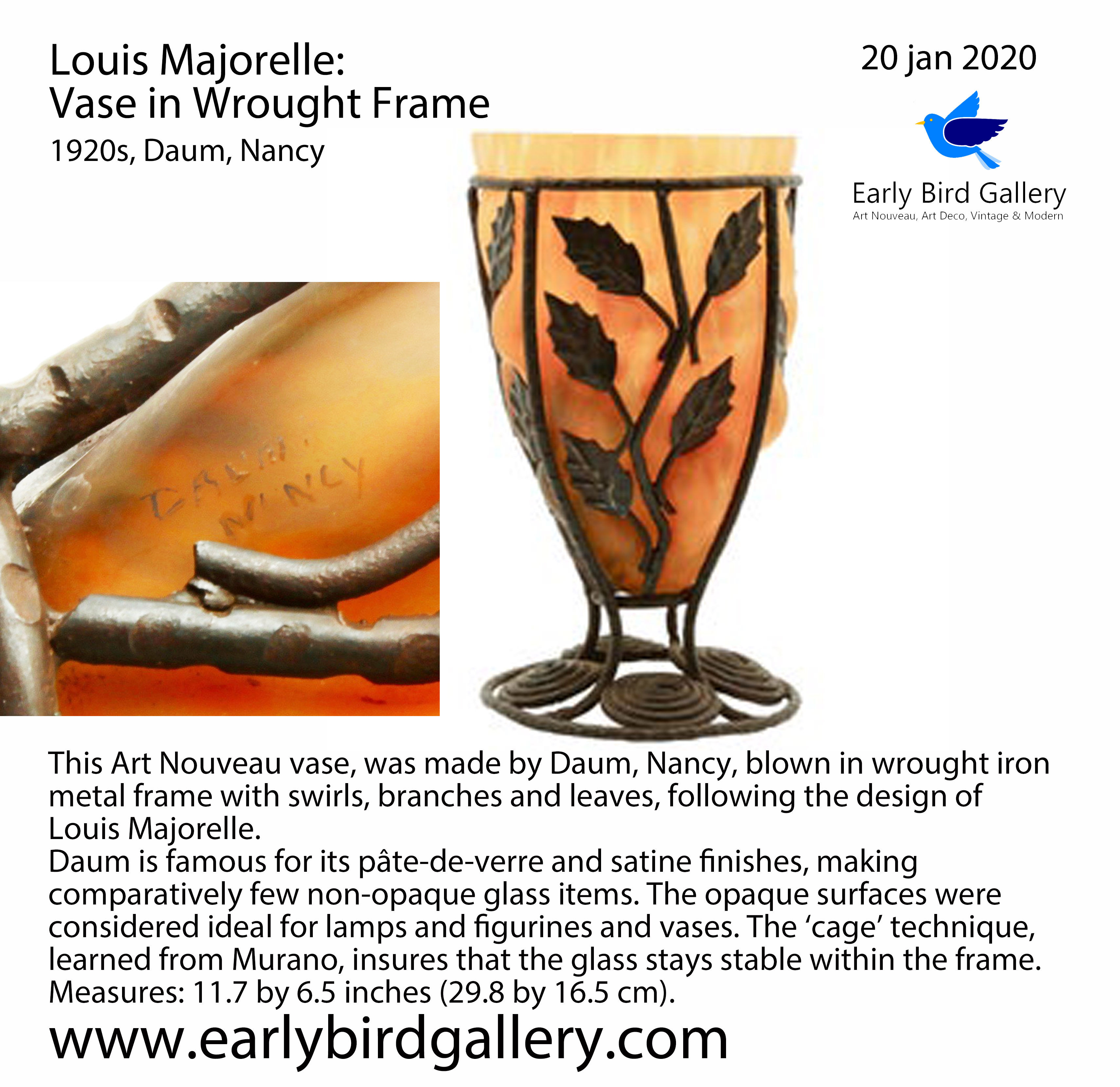 Majorelle: Daum Vase