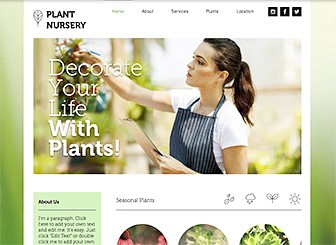 Plant Nursery Website Template Wix Plant Nursery Website Template Wix